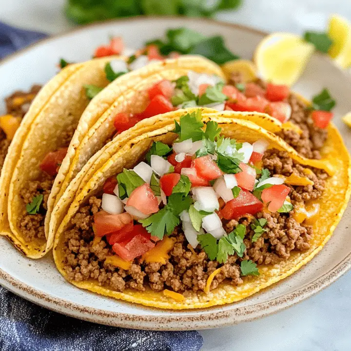 Easy Ground Beef Tacos Recipe